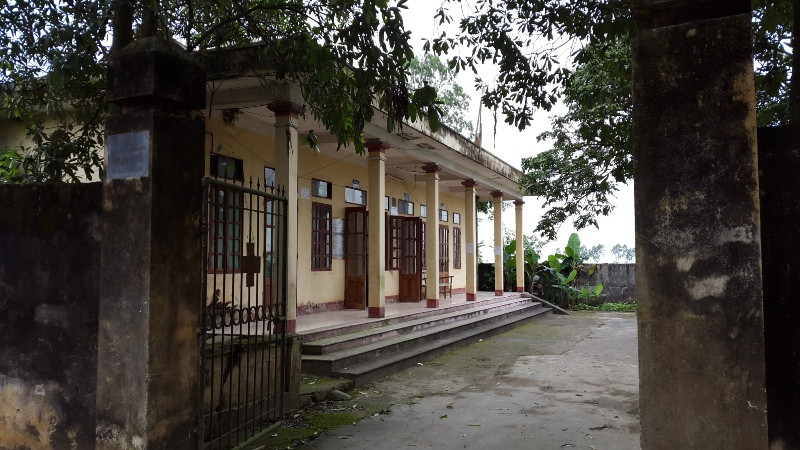 Trạm y tế xã Hoằng Phượng, huyện Hoằng Hóa (Thanh Hóa). Ảnh: Hoàng Lam