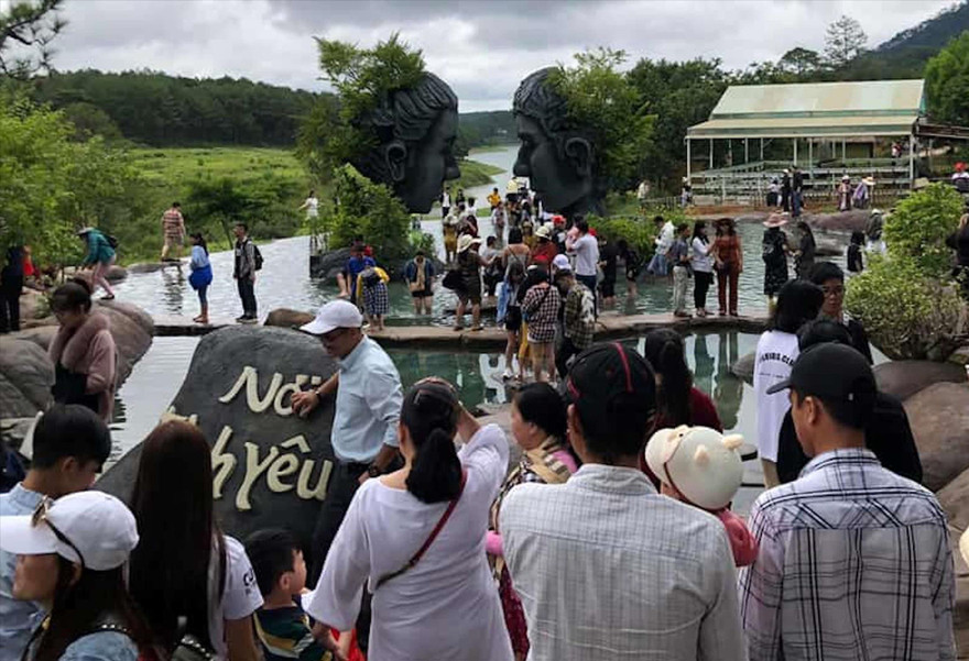 Khách du lịch ở Đà Lạt  