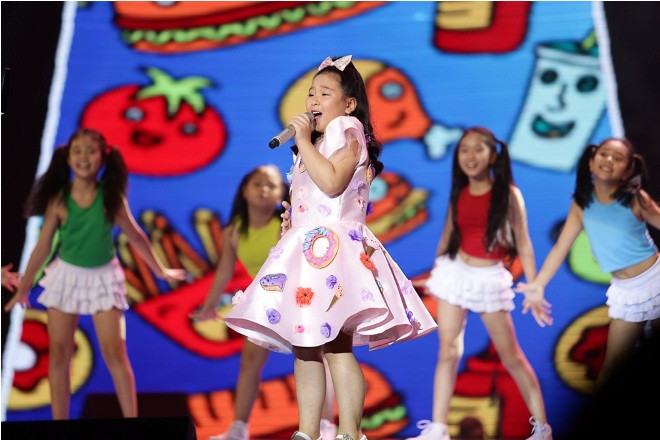 Thanh Ngân không phải thí sinh đoạt giải cao tại Giọng hát Việt Nhí 2017 nhưng lại là thí sinh đầu tiên có hit nhờ “Chiếc bụng đói” Ảnh: NVCC 