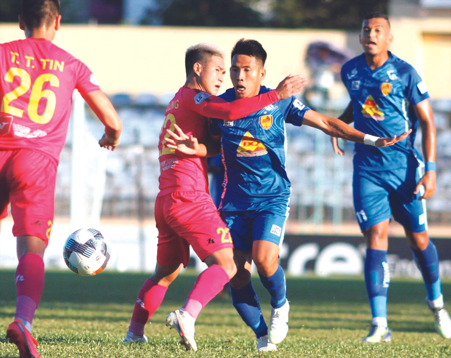Trận hoà giữa Quảng Nam và Sài Gòn FC khiến cuộc đua ở LS V-League 2020 thêm kịch tính ảnh: ANH TÚ 