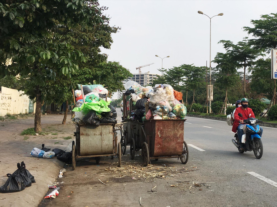 Rác thải tại một khu dân cư ở Vĩnh PhúcẢnh: NGUYỄN HOÀI