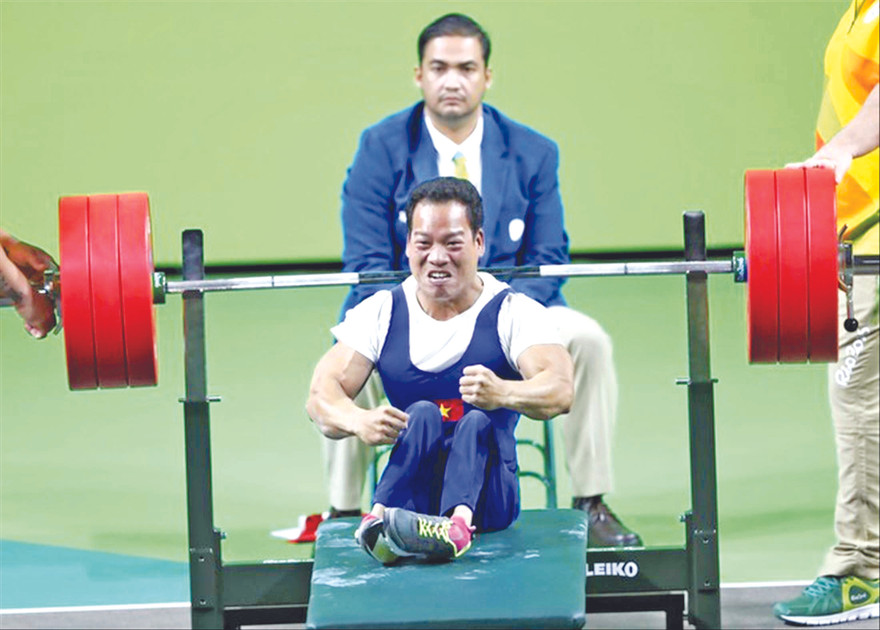 VĐV khuyết tật thiếu sân chơi để cọ xát trong năm 2020 ảnh :CTV 