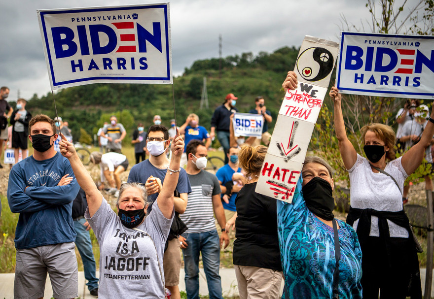 Người ủng hộ ông Biden ở bang Pennsylvania