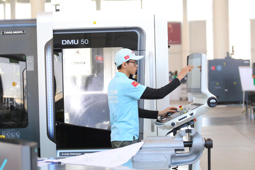 Trương Thế Diệu tại cuộc thi tay nghề thế giới lần thứ 45, năm 2019 