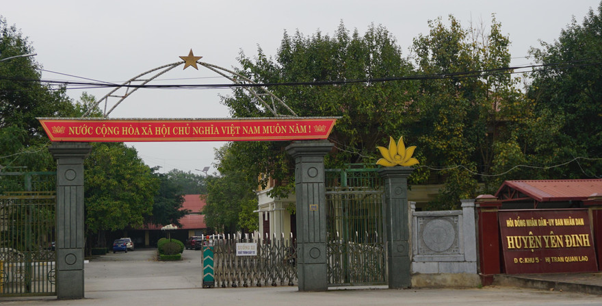 Trụ sở UBND huyện Yên Định (Thanh Hóa). Ảnh: Hoàng Lam