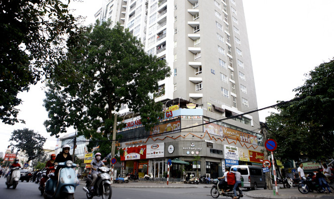 Tòa B4 Kim Liên (Đống Đa, Hà Nội) không có phòng sinh hoạt cộng đồng do chủ đầu tư tận dụng cho thuê. Ảnh: Như Ý