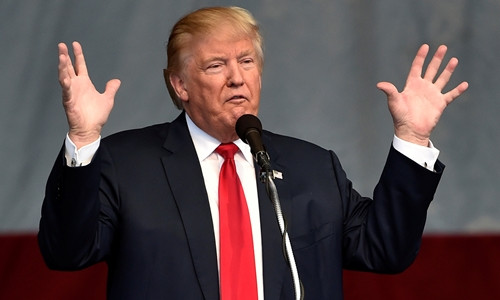 Ứng viên tổng thống đảng Cộng hòa Donald Trump. 