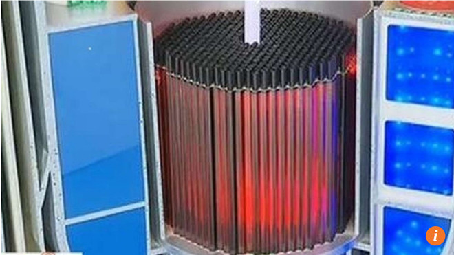 Mô hình lò phản ứng hạt nhân của Trung Quốc. Ảnh: SCMP