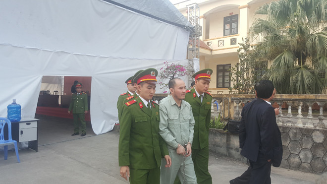 Bị cáo Hoàng Văn Tiến, kẻ cầm đầu đường dây buôn bán ma túy xuyên quốc gia.