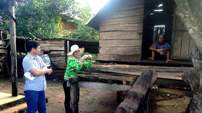 Một trong những hộ dân bị vướng vào chuyện vay tiền của bà Thu