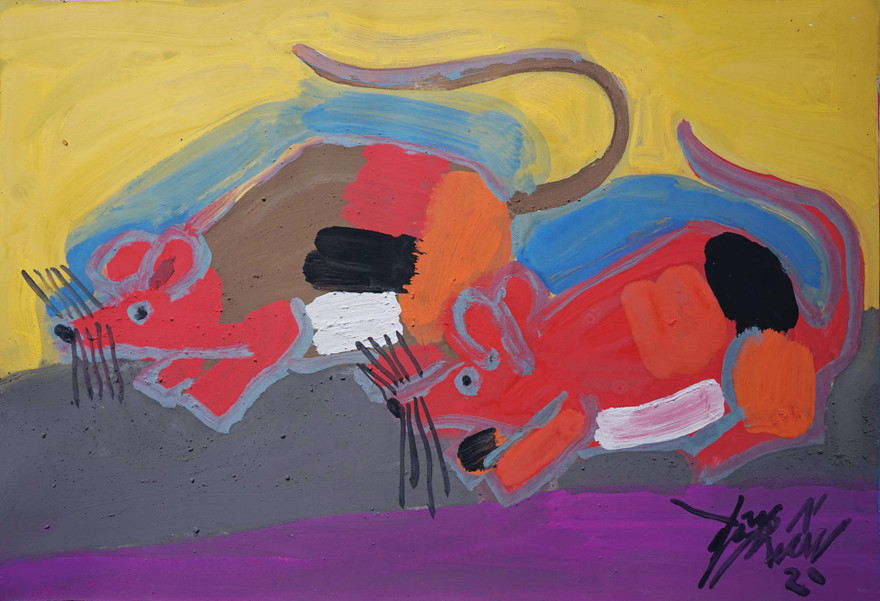 Tranh con giống của Đỗ Phấn từng làm bìa báo tết Tiền Phong Chủ Nhật 