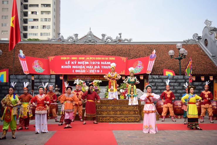Đền Hai Bà Trưng tại Mê Linh