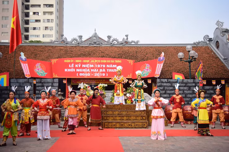 Đền Hai Bà Trưng tại Mê Linh