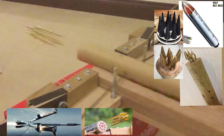 So sánh nguyên lý của nỏ thần với công nghệ vũ khí hiện đại. Ảnh: NVCC