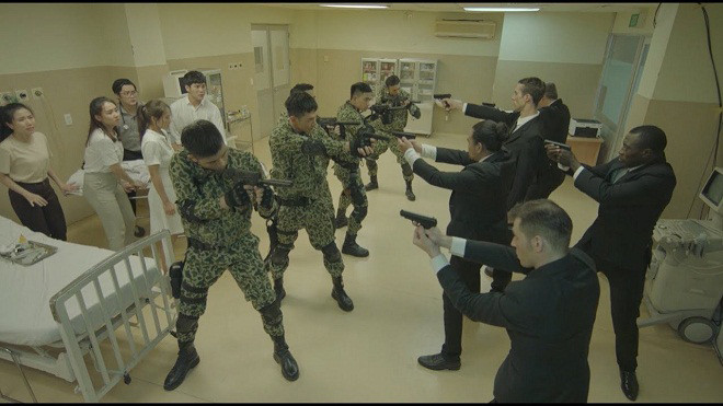 Một cảnh trong “Hậu duệ mặt trời” phiên bản Việt 