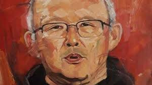 Park Hang- seo vào tranh của họa sỹ Việt: Anh đi xa quá!