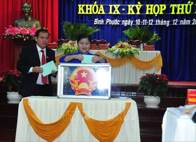 Kết quả lấy phiếu tín nhiệm ở Bình Phước (ảnh chỉ có tính chất minh họa). Ảnh: IT