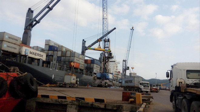 Cảng biển Quy Nhơn. Ảnh Tr.Định