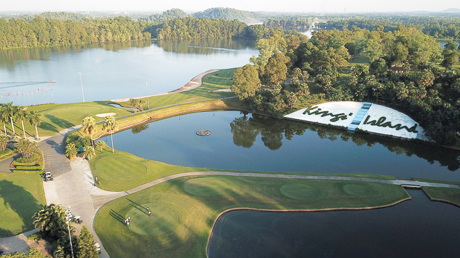 Sân golf Kings Course đã sẵn sàng chào đón 144 golfer tranh tài trong ngày hôm nay. Ảnh MẠNH THẮNG