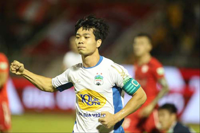 Công Phượng lập cú đúp, song HAGL vẫn thất bại 3-5 trước TPHCM ảnh: PT 