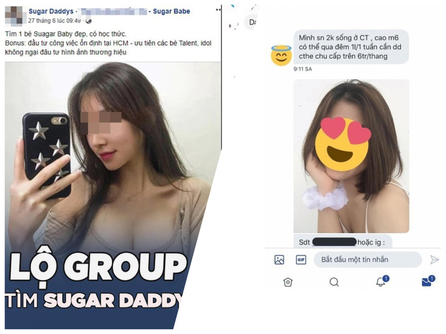 Hình ảnh thường thấy trên các nhóm "Sugar Daddy" và "Sugar Baby" (Ảnh minh họa) 