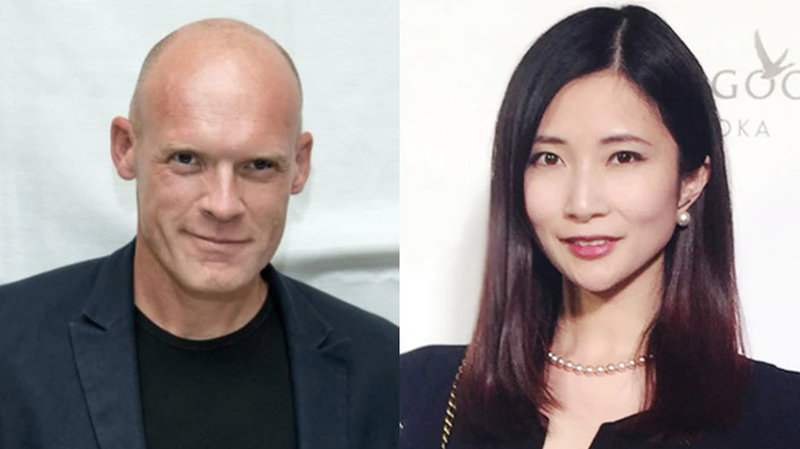 Ông Diederik van Hoogstraten và bà Wenting Xu