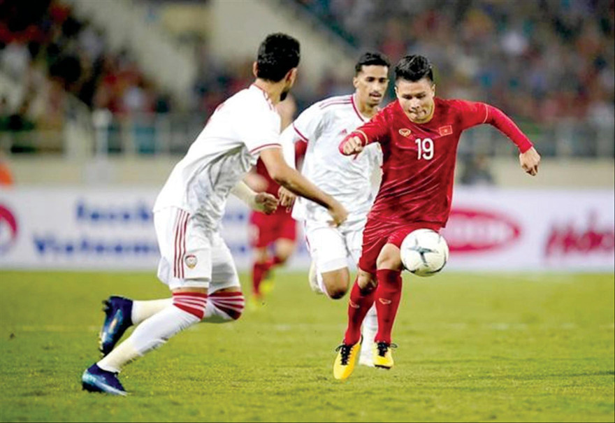 Đội tuyển UAE từng thua Việt Nam với tỷ số 0-1 trên sân Mỹ Đình ảnh: CTV 