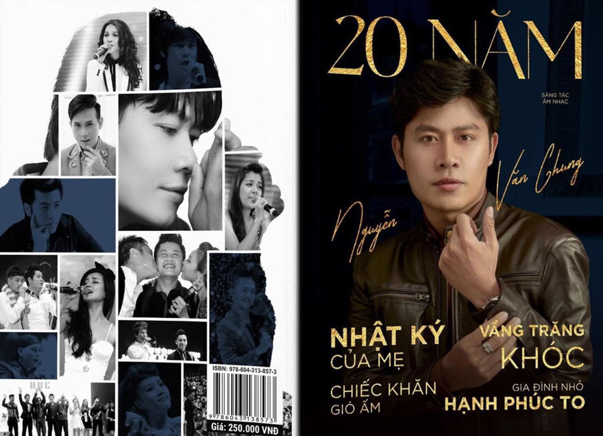 Bìa cuốn “20 năm sáng tác âm nhạc Nguyễn Văn Chung”
