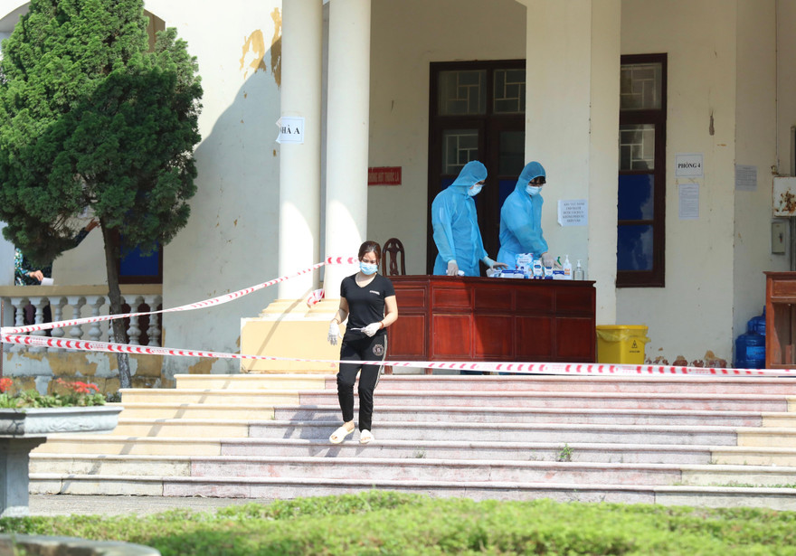 Khu cách ly tập trung tại Trung đoàn 833 Bắc NinhẢnh: như ý