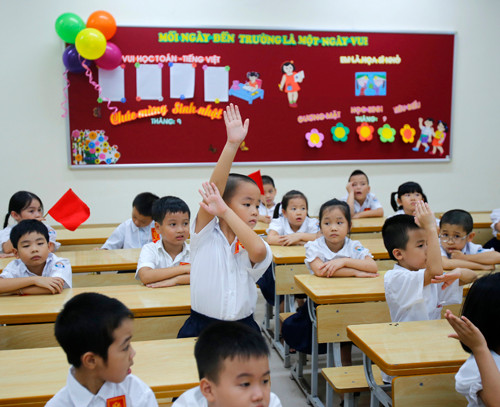 Từ năm 2020-2021 sẽ thực hiện chương trình GDPT mới đối với lớp 1 trên toàn quốc ảnh: Như Ý