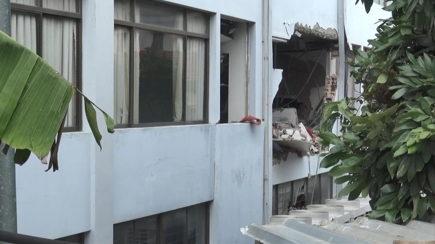 Hiện trường vụ nổ Cục Thuế Bình Dương