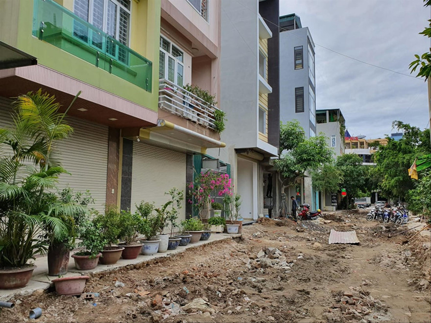  Đường vào Khu Xen cư hồ Toàn Thành 