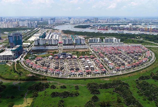 Một góc Khu đô thị mới Thủ Thiêm. Ảnh: Zing