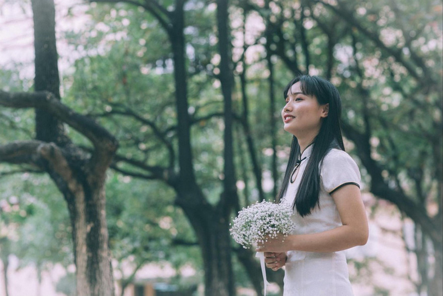 Nguyễn Thị Hồng có ước mơ trở thành một nhân viên công tác xã hội Ảnh: NVCC 