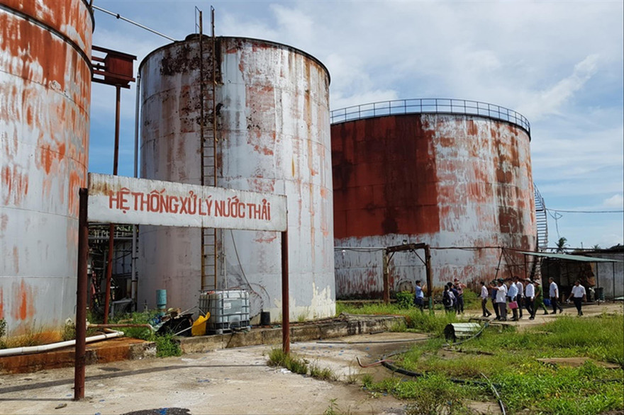 Nhà máy đường của Cty Long Mỹ Phát tại thị xã Long Mỹ, tỉnh Hậu Giang Ảnh: N.H 