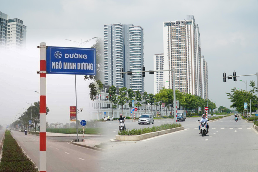 Khu vực dân tự ý cắm biển Ngô Minh Dương chưa được Hà Nội đặt tên Ảnh: MẠNH THẮNG 