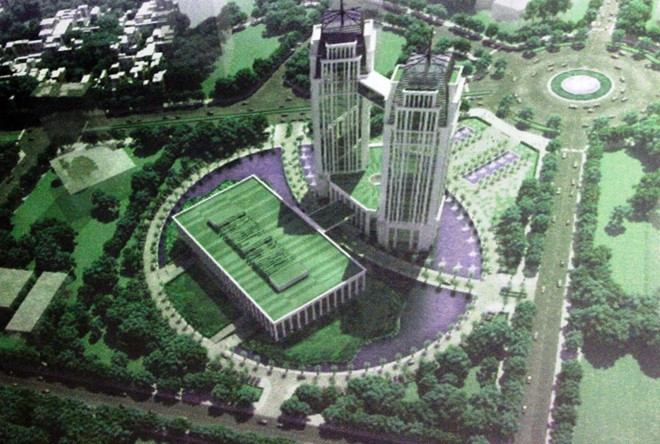 Phối cảnh trung tâm hành chính tập trung tỉnh Nghệ An 