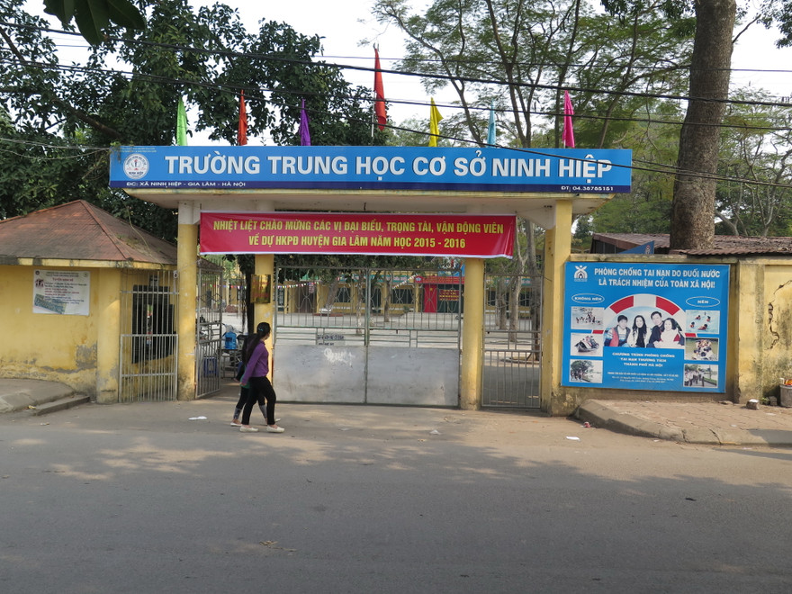 Trường THCS Ninh Hiệp. Ảnh: Tuổi trẻ