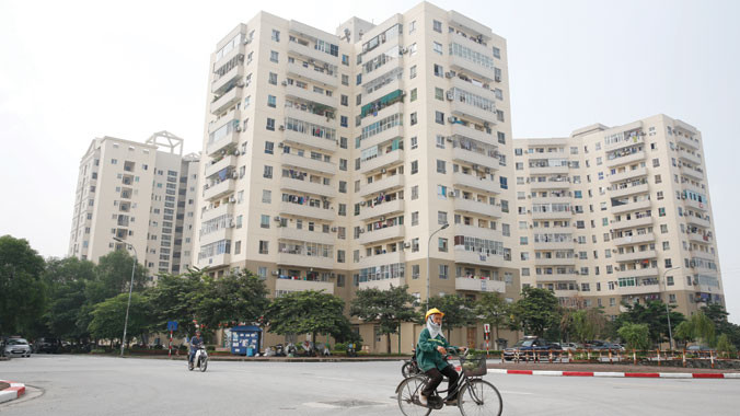 Khu chung cư cho người thu nhập thấp ở khu Nam Trung Yên, Hà Nội. Ảnh: Hồng Vĩnh.