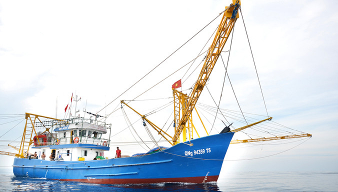 Tàu của ngư dân Quảng Ngãi vận hành ổn định. Ảnh: Thanh Trung.