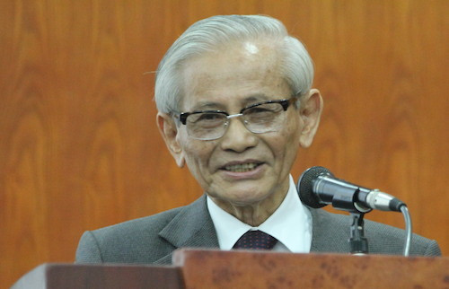 GS Phan Huy Lê, Chủ tịch hội Khoa học Lịch sử. Ảnh: Vnexpress