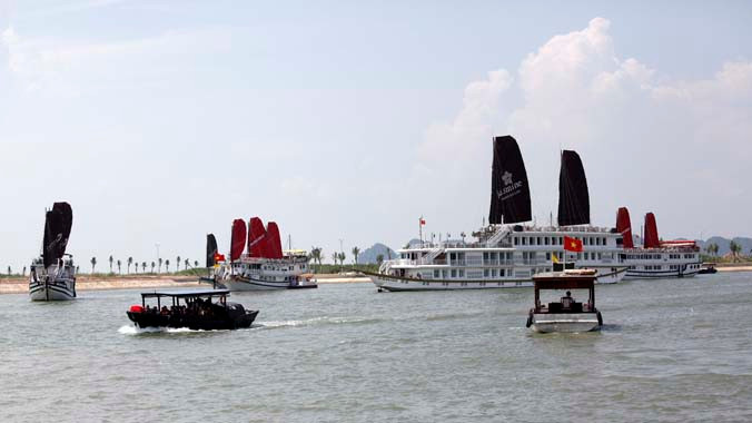 Tàu thuyền tấp nập cập vào Cảng Tuần Châu 2.