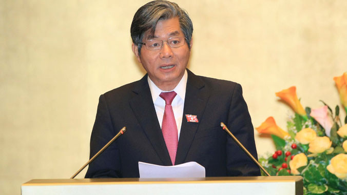 Bộ trưởng Bộ Kế hoạch và Đầu tư Bùi Quang Vinh: Xã hội đã lựa chọn người thì ít khi sai. Ảnh: Doãn Tấn.