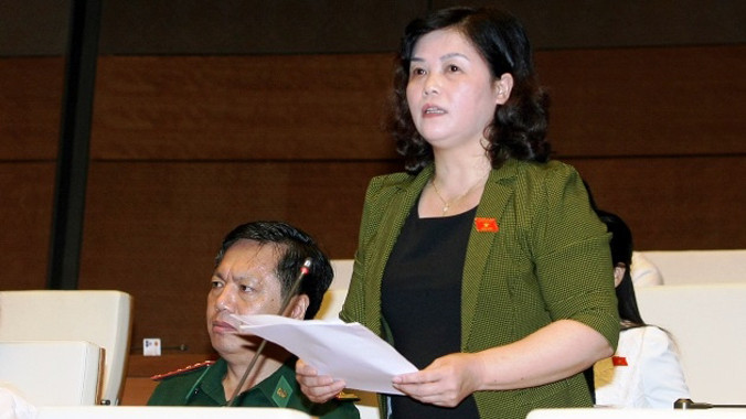 ĐB Giàng Thị Bình: “Sự tham gia của VKS sẽ giám sát các hoạt động tố tụng và giảm sự tùy tiện trong áp dụng pháp luật”.