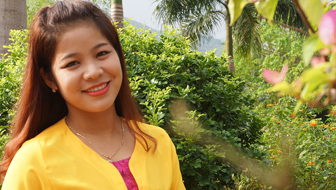 Bùi Thị Tỉnh, Huyện Đoàn Kim Bôi, Hoà Bình. Ảnh: Nguyễn Minh.