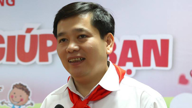 Bí thư T.Ư Đoàn, Chủ tịch Hội đồng Đội T.Ư Nguyễn Long Hải.