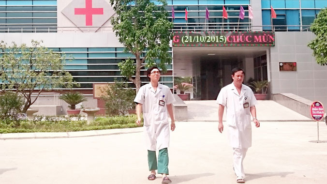 Bệnh viện GTVT Trung ương một ngày sau IPO thành công. Ảnh: Như Ý.