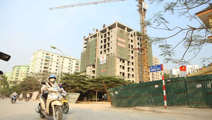 Nhà ở xã hội tại Tây Nam Linh Đàm chủ yếu bán cho gia đình trẻ. Ảnh: PV.