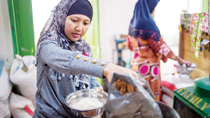 Lao động nữ Việt Nam làm giúp việc gia đình tại Ả Rập Xê Út. Ảnh nhân vật cung cấp.