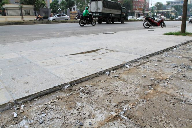 Xử lý nghiêm việc lát đá sai quy trình